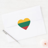 Sticker Cœur Drapeau Lituanie (Enveloppe)