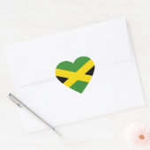 Sticker Cœur Drapeau national de Jamaïque (Enveloppe)