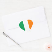 Sticker Cœur Drapeau national irlandais (Enveloppe)