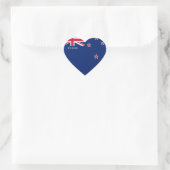 Sticker Cœur Drapeau néo-zélandais (Sac)