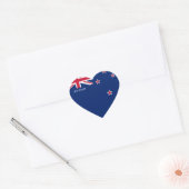 Sticker Cœur Drapeau néo-zélandais (Enveloppe)