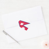 Sticker Cœur Drapeau népalais (Enveloppe)