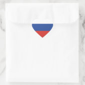 Sticker Cœur Drapeau ordinaire de Russie (Sac)