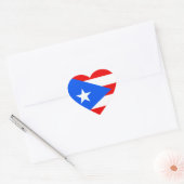 Sticker Cœur Drapeau Porto Rico/Rican. États-Unis, États-Unis,  (Enveloppe)