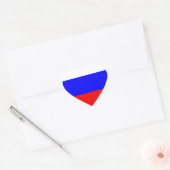 STICKER CŒUR DRAPEAU RUSSE (Enveloppe)