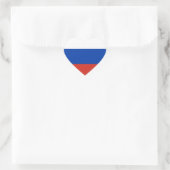 Sticker Cœur Drapeau russe (Sac)