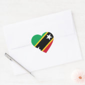 Sticker Cœur Drapeau Saint-Kitts-et-Nevis (Enveloppe)