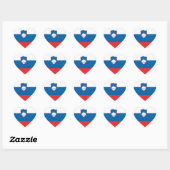 Sticker Cœur Drapeau Slovénie (Feuille)