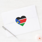 Sticker Coeur Drapeau Sud-Soudan (Enveloppe)