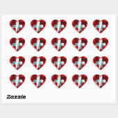 Sticker Cœur Drapeau Suisse (Feuille)