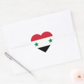 Sticker Cœur Drapeau syrien (Enveloppe)
