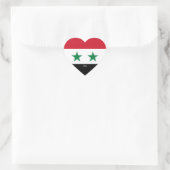Sticker Cœur Drapeau syrien Splendide patriotique (Sac)
