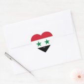 Sticker Cœur Drapeau syrien Splendide patriotique (Enveloppe)