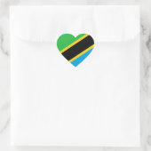 Sticker Cœur drapeau tanzanien (Sac)