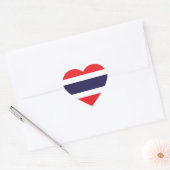 Sticker Cœur Drapeau Thaïlande/Thaïlande (Enveloppe)