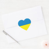 Sticker Cœur Drapeau Ukraine (Enveloppe)