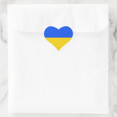 Sticker Cœur drapeau UKRAINE  (Sac)