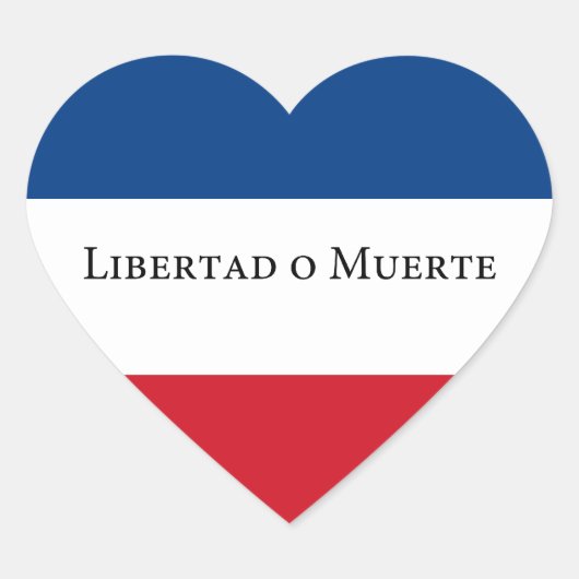 Sticker Cœur Drapeau Uruguay/Uruguay 33. Libertad Muerte (Devant)