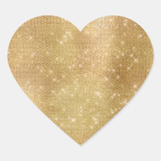Sticker Cœur Dreamy Gold Glitzy (Devant)