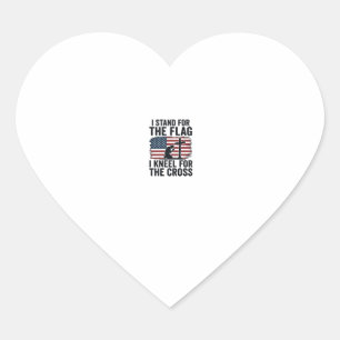 Sticker Cœur Dress pour le drapeau agenouillez pour la croix co