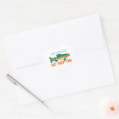 Sticker Cœur Drôle de pêche de dire (Enveloppe)