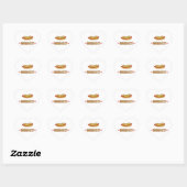 Sticker Cœur Drôle Hot Dog (Feuille)