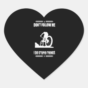 Sticker Cœur Drôle VTT Citations Vélo Vélo Vélo Vélo Cycliste