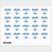 Sticker Coeur du drapeau argentin (Feuille)