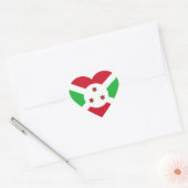 Sticker Coeur du drapeau burundais (Enveloppe)