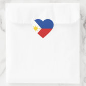 Sticker Coeur du drapeau des Philippines (Sac)