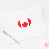 Sticker Coeur du drapeau du Canada (Enveloppe)