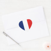 Sticker Coeur du drapeau français (Enveloppe)