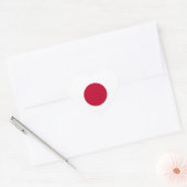 Sticker Coeur du drapeau japonais (Enveloppe)