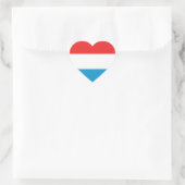 Sticker Coeur du drapeau luxembourgeois (Sac)