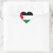 Sticker Coeur du drapeau palestinien (Sac)