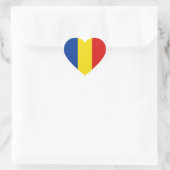 Sticker Coeur du drapeau roumain (Sac)