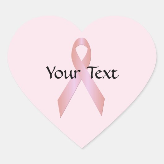 Sticker Coeur du ruban de sensibilisation au cance (Devant)