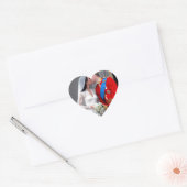 Sticker Cœur Duc et duchesse de Cambridge Mariage royal (Enveloppe)