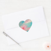 Sticker Cœur Eau fleurie (Enveloppe)