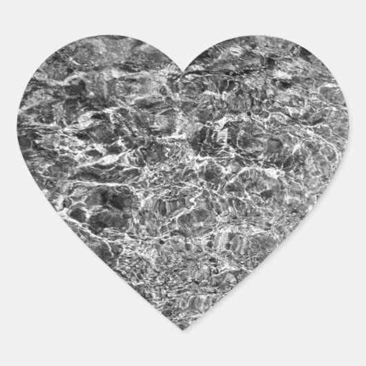 Sticker Cœur Eau fluviale (Devant)