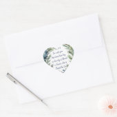 Sticker Cœur Écriture de Noël Luc 2:11 Cardinal Bird (Enveloppe)