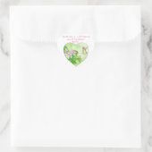 Sticker Cœur Écriture Inspirationnelle Hébreux 13:5, Colibri (Sac)