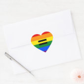 Sticker Cœur Égalité Rainbow (Enveloppe)