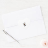 Sticker Cœur Electrician Dad Vintage Engraving Vector Shirt Des (Enveloppe)