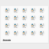 Sticker Cœur Électricien (Feuille)