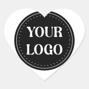 Sticker Cœur élégant, contemporain, poli et personnalisable