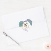 Sticker Cœur Élégant maltais (Enveloppe)