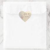 Sticker Cœur Élégant Mariage Chic Magnolia (Sac)