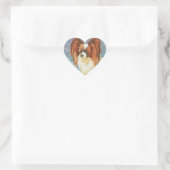 Sticker Cœur Élégant Papillon (Sac)