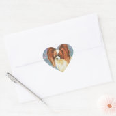 Sticker Cœur Élégant Papillon (Enveloppe)